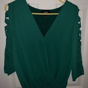 Green blouse